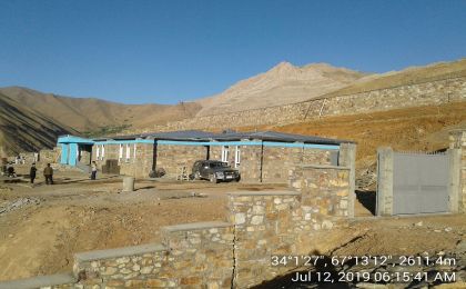 اعمار ساختمان مکتب هشت  صنفی ورزنگ در ولسوالی ورس ولایت بامیان